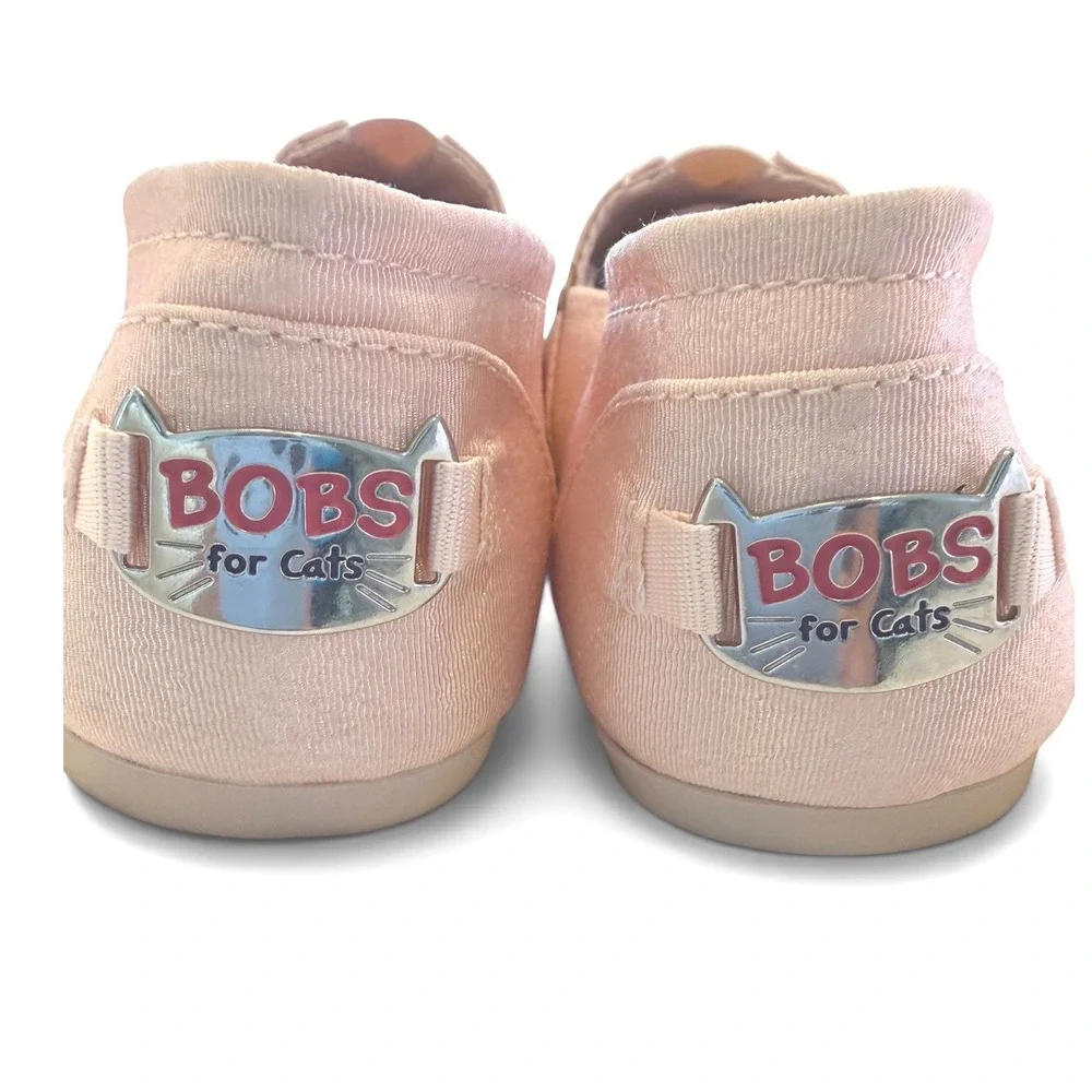 Skechers BOBS Petco Foundation Cats Rule Pink Cat Face Shoes Size 6 NWT RARE